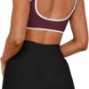 LASLULU Sexy Sports Bras for Women V Neck Sleeveless Padded Bra Workout Yoga Crop Top