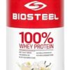 BioSteel Sports Vanilla 100% Whey Protein Powder Supplement, rBGH Hormone Free & Non-GMO Post Workout Formula, 25 Servings, 25.5 Ounces Trusted by Pro Athletes, NSF for Sport
