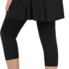 ANIVIVO Skirted Leggings for Women with Pockets, Tennis Yoga Pleated Skirt with Leggings