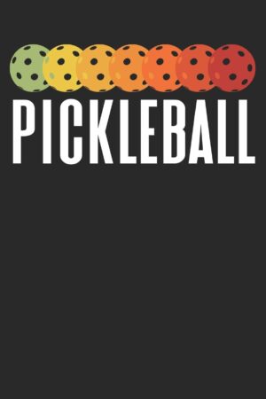Pickleball: Pickleball Journal to write in, 6x9 inches, 120 pages, blanked lines, Retro Vintage Balls, perfect notebook gift idea for Racquet Sport Lovers