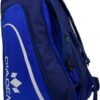 Diadem Tour V3 Paddle Backpack Bag - Spacious Pickleball Gear Bag with 10 Paddle Capacity | Shoe Compartment | Neoprene Side Pockets | Stylish and Durable | Blue with White Trim