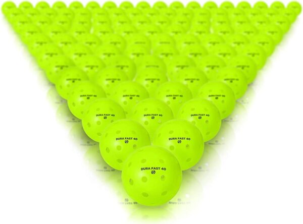 Dura Fast 40 Pickleballs | Outdoor Pickleball Balls Neon or Yellow USAPA Approved and Sanctioned for Tournament Play, Professional Perfomance…