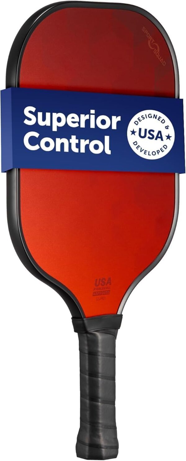 Sport Squad Pickleball Paddles Set of 2 and Single Paddles - Lightweight, Durable & High-Performance Playability - Enhanced Grip & Power - USA Team-Developed Rackets, Sets & Accessories for All Levels