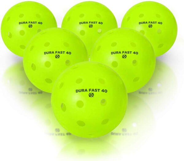 Dura Fast 40 Pickleballs | Outdoor Pickleball Balls Neon or Yellow USAPA Approved and Sanctioned for Tournament Play, Professional Perfomance…