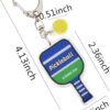 YALLNASL Soccer Basketball Rugby Baseball Pickleball Keychain Gifts for Sports Player Christmas Birthday Gifts for Team Fan