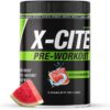 ATHLEAN-X X-CITE Pre-Workout Supplement - Boost Energy, Endurance, and Focus with Natural Ingredients - Jolly Watermelon Pucker