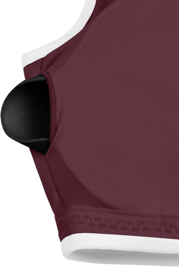 LASLULU Sexy Sports Bras for Women V Neck Sleeveless Padded Bra Workout Yoga Crop Top