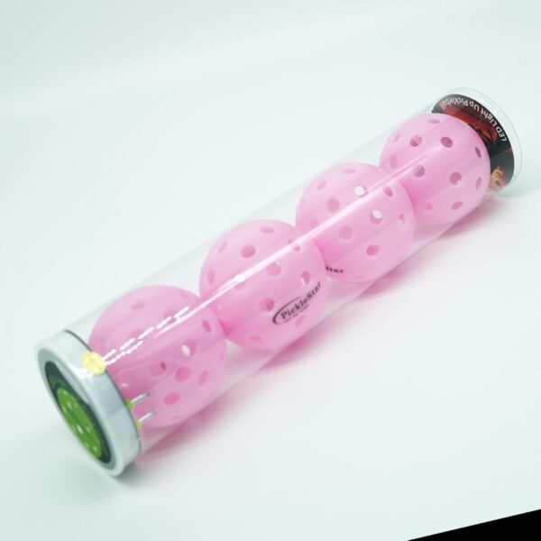 PickleStar LED Light Up Pickleball Balls, Glow in The Dark Pickleball Balls, Offcial Size OutdoorPickleBalls with Light 4 Pack LED Light Up Pickle Balls, Unique Gift for Pickleball Lovers