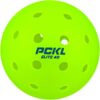 PCKL Elite 40 Pickleball Balls Cold Weather Rated | Tournament and Competition Ball | 4 Pack of Balls | 50 Pack | 100 Bulk Pack | USA Pickleball Approved (4 Pack, Neon Green)