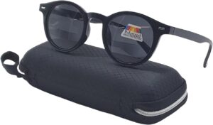 Polarized Bifocal Sunglasses Reading Glasses for Men Women Round Oval Circle Black Vintage Classic Readers UV100