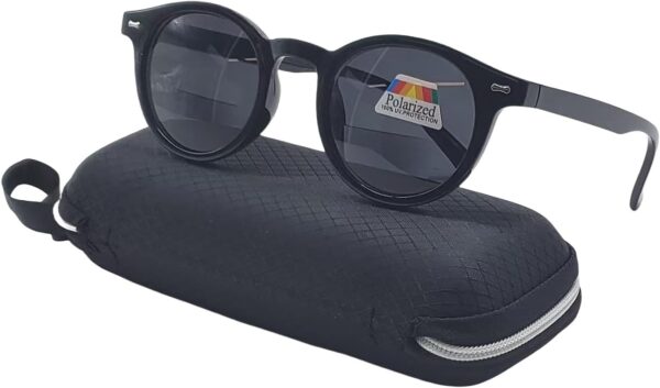 Polarized Bifocal Sunglasses Reading Glasses for Men Women Round Oval Circle Black Vintage Classic Readers UV100