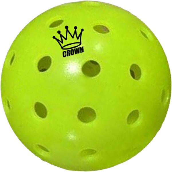 CROWN PICKLEBALL - High-Performance Outdoor Pickleballs (18-Pack Lime)