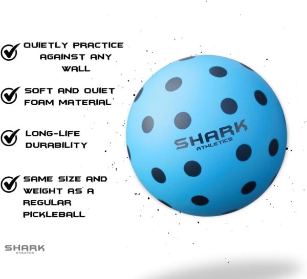 Silent Foam Pickleball Balls Quiet Design Technology - Foam Pickleball Balls - Soft Pickleball Practice Balls - Pickleball Foam Balls - Pickleball Training Balls (Indoor/Outdoor)