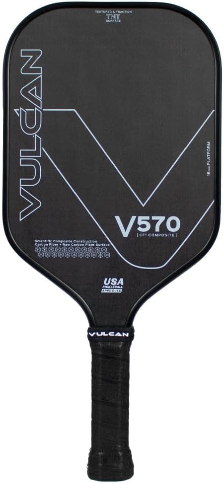 Vulcan | V570 Pickleball Paddle | High Performance | Polypropylene Core | USAP Approved | Multiple Surface Options