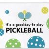 It's A Good Dady to Play Pickleball Printed Microfiber Pickleball Towel with Clip, Pickleball Gifts for Pickleball Fan Dad Mom, Mother's Day Birthday Gifts, Golf Accessories for Men Women