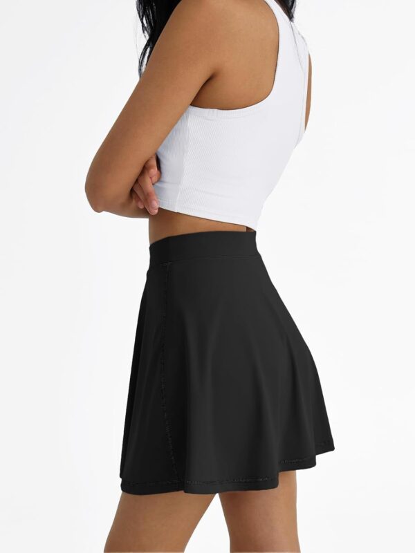 AUTOMET Womens Tennis Skirt with Shorts Underneath Flowy Mini Athletic Golf Skorts with Pockets 2025 Pleated Summer Outfits