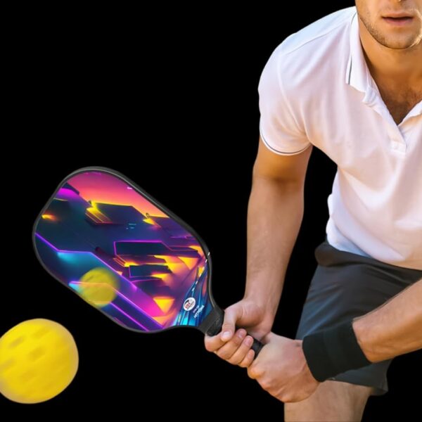 Professional Pickleball Paddle Set | 2 Pack | Premium Fiberglass & Polypropylene Honeycomb Core | Ergonomic Grip | Portable Carry Bag