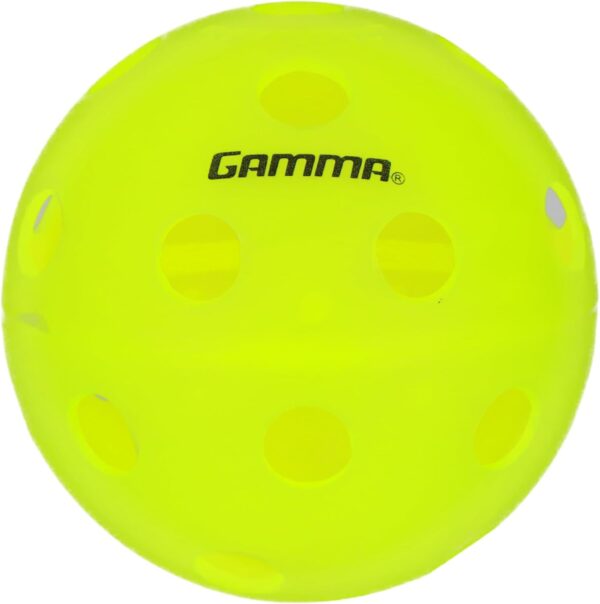 GAMMA Photon Indoor Pickleballs, 26 Holes for Precise Indoor Flight, USAPA Approved Pickle Ball for Tournament Play, High Visibility, Durable, Consistent Bounce, Optic Green Color
