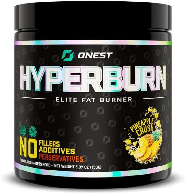 ONEST Hyperburn Fat Burner Powder – 153g (30 Servings) Enhanced Energy Boost & Performance Support Supplement Metabolism Booster & Sports Nutrition Powder for Men and Women
