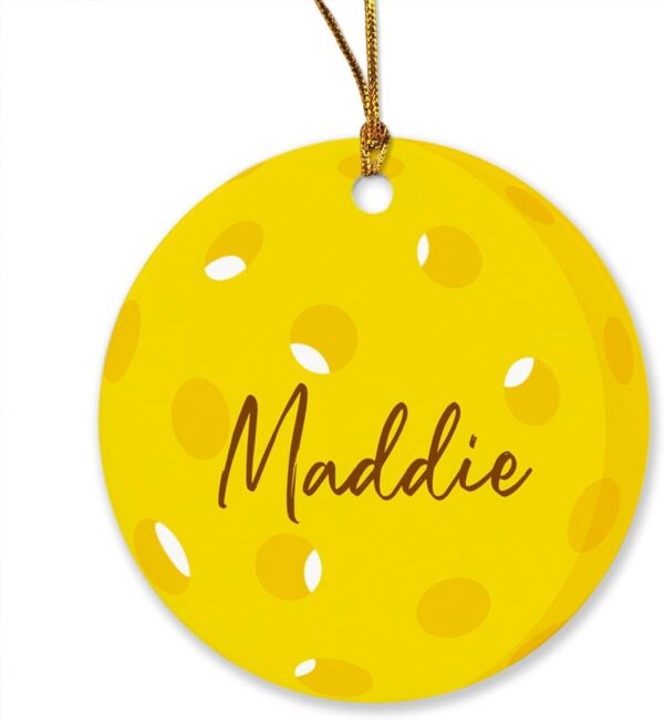 Pickleball Christmas Ornaments with Name, Personalized Pickleball Sports Christmas Ornament 2024, Custom Pickleball Player Gift Idea, Pickleball Lovers Ornament, Sport Xmas Ornament, Pickleball Decor