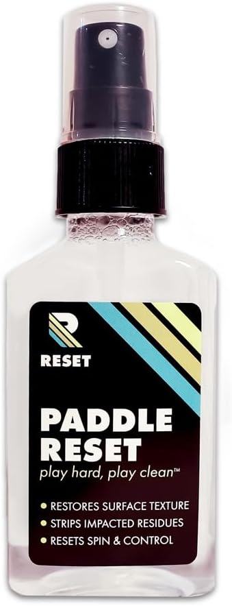 Pickleball Paddle Cleaner and Surface Reset - Strips Impacted Residue and Increases Spin and Control, 4 floz, Transparent