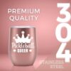 Onebttl Pickleball Gifts for Women, Pickleball Accessories, 12 oz Stainless Steel Tumbler with Lid, Pickleball Queen