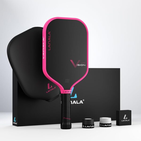 Pickleball Paddle, Raw Carbon Fiber T700 Abrasion-Resistant Surface, 16MM Polypropylene Honeycomb core, USAPA Approved, High Grit,The Pickleball Paddle Designed for Control Spin & Consistency