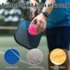 Fizzazzle Pickleball Balls Outdoor 40 Holes - Durable High Bounce USAPA Approved - True Flight Tournament Pickleballs - 4/6/12 Pack - Accessories for Training & Competitive Play