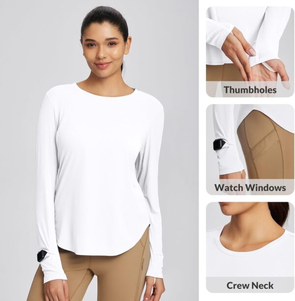 baleaf Women's UPF 50+ Sun Shirts UV Protection Long Sleeve Rash Guard Lightweight Quick Dry SPF Outdoor Hiking Clothing