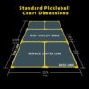 A11N Pickleball Court Marking Kit - Temporary Pickleball Boundary Lines in Standard Court Dimensions, No Measurement Required