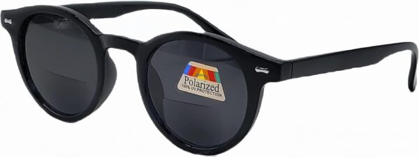 Polarized Bifocal Sunglasses Reading Glasses for Men Women Round Oval Circle Black Vintage Classic Readers UV100