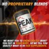 Creatine 3G Peak Post Workout Recovery Powder - 5G BCAA 2:1:1 - Glutamine 2G - Creatine Monohydrate Muscle and Strength Building Supplement - 30 Servings - Tropical Mango