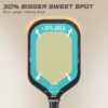 Pickleball Paddle with 3K T800 Raw Carbon Fiber Surface & 16mm V-Sonic IV Power Core, Premium Pickle Ball Racket Designed for Increased Power & Ultimate Spin, USAPA Approved