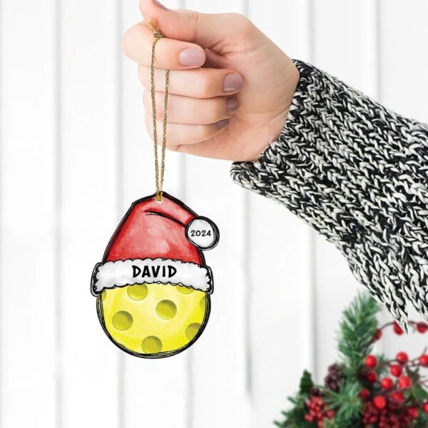 Custom Pickleball Ornament, Pickleball Ornament, Pickleball Ornament for Christmas Tree 2024, Pickleball Paddles, Personalized Pickleball Gift Idea, Pickleball Decorations for Pickleball Lovers, 5