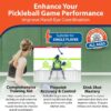 Pickleball Dink Pad Practice Board Poster Rebounder Training Aid - Improve Your Pickle-Ball Game Dinks & Reflexes - Transform Any Wall Into A Pickle Ball Court and Net Indoor or Outdoors by Modfamily