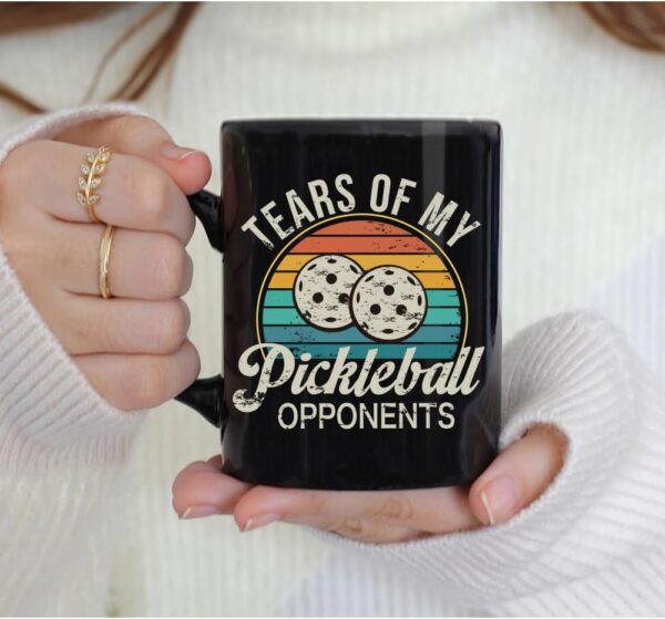 Novelty Tears Of My Pickleball Opponents Mug Gifts for Pickleball Lovers, Pickleball Player Birthday Christmas Gifts for Sports Player Sports Coach Dad Men, Sarcastic Funny Sports Player Coach Gifts