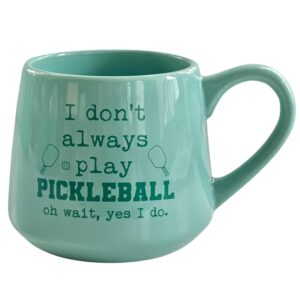 Moonlight Makers I Don't Always Play Pickleball (Oh Wait) Ceramic 16oz Coffee Mug, Coffee Lovers Gift Ideas, Funny Novelty Coffee Cups, Cute Pastel Mugs for Women, Tea Mug