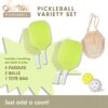 Sonix | Pickleball Paddles Set of 4 | USAPA Approved | Fiberglass Surface Pickleball Set with 4 Paddles, 2 Balls, & Bag