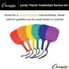 Champion Sports MRJSET Junior Plastic Paddleball Racket Set 4.75 H x 13.75 L x 7.0 W