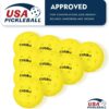 Premium Outdoor Pickleballs Balls 3/6/12 Pack - USAPA Approved Tournament and Competition Pickleball with Perfectly Balanced and Visibility, 40 Hole Pickleball for All Skill Levels