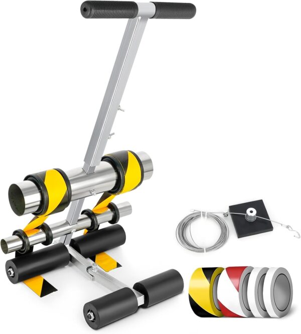 SOKO Playing Field Line Striping Machines, with Drawing Circle Kit Basketball Court Marking Kit, Adjustable Parking Lot Striping Machine Lane Marking Applicator for Concrete, Asphalt, Road Warning