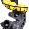 388PBH Pickleball Machine, 4 Adjustable Angles, Includes 9 Pickleballs, Powered by Power Bank/Battery, for Beginners