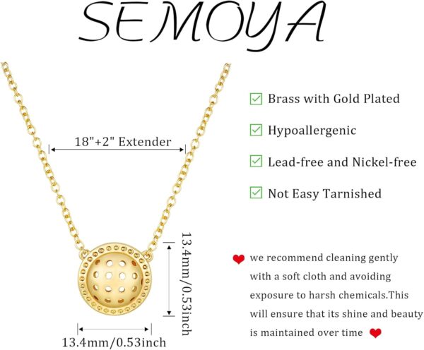 Volleyball/Softball/Soccer/Basketball/Football/Baseball/Pickleball Necklace for Women Girls, Mom Sports Pendant Necklaces Jewelry Game Day Team Gifts