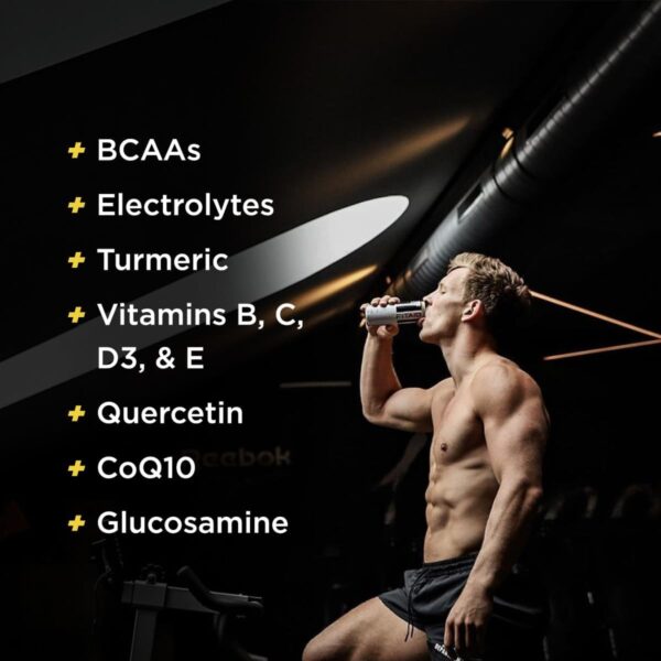 FITAID Recovery Blend, BCAAs, Vitamin B6, B12, Glucosamine, Electrolytes, 100% Clean, Paleo, B-Complex, Citrus Medley, No Sucralose, 12-oz. cans (Pack of 12)
