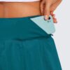 CRZ YOGA Pleated Tennis Skorts Skirts for Women with Pockets 13'' - High Waisted Golf Skirts Workout Casual Skirts