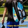 1step2dream Set of 6 Yellow Pickleball Keychains: Good Accessories for Pickleball Enthusiasts | Pickleball Lover Gifts in Bulk