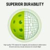 Pickleball Balls, 6 Packs 40 Holes Premium Outdoor Pickleball Balls with Great Bounce, Pickle Ball Accessories, Ideal for All Skill Levels