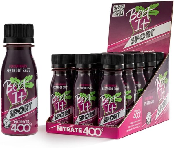 BEET IT Sport Pro-Elite Shot, 15 Shots, 400mg Dietary Beet Nitrates, Non-GMO Certified, Nitric Oxide Booster, High Nitrate Beet Juice for Stamina and Recovery