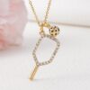 MIXJOY Pickleball Gifts for Girls, Pickleball Teams Gifts, Pickleball Sport Lovers Gift, PB Necklace Valentine's Day Bday for Women