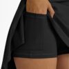AUTOMET Womens Tennis Skirt with Shorts Underneath Flowy Mini Athletic Golf Skorts with Pockets 2025 Pleated Summer Outfits